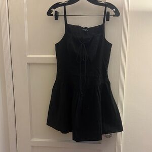 For love & lemons black mini dress